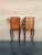 Pair of French Walnut Narrow Bedside Tables With Three Drawers For Sale - Image 15 of 17