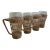 Vintage Tall Wicker Glasses- Set of 4 For Sale