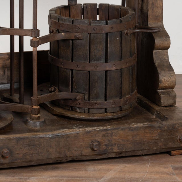 20th Century Standing Bar Wine Tasting Table With Wine Press Base For Sale - Image 16 of 18