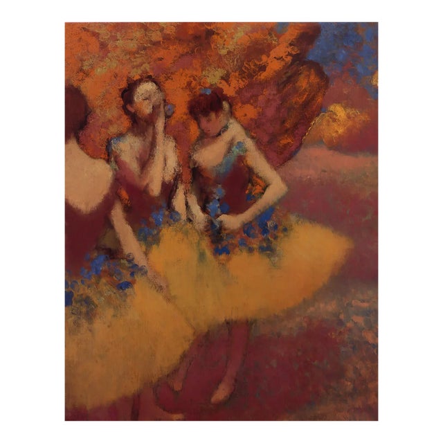 Edgar Degas Three Dancers in Yellow Skirts Limited Edition For Sale
