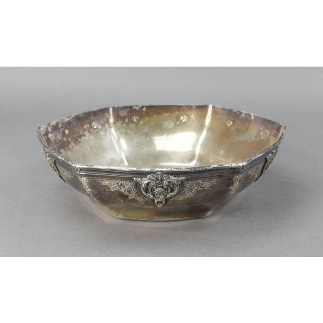 Art Deco Tiffany & Co Sterling Silver 18165 C Makers 7068 Hexagonal Bowl For Sale - Image 3 of 8
