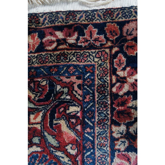 Red Vintage Oriental Geometric Floral Medallion Red Area Rug Mat Traditional 3 X 5' For Sale - Image 8 of 13