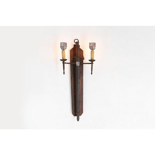 Large Wall Lamp with Sword, 1950s For Sale - Image 15 of 15