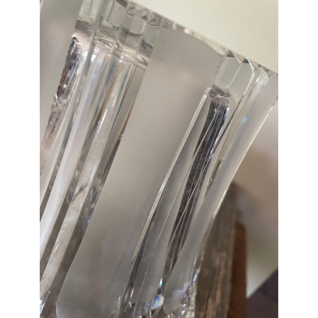 Cut Crystal Vase, 1950s For Sale - Image 7 of 10