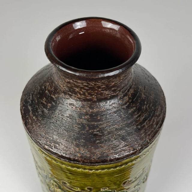 1970s Vintage Ceramic Vase by Aldo Londi for Bitossi, Italy, 1970s For Sale - Image 5 of 13