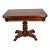 1910s Antique American Empire Solid Mahogany Flip-Top Game Table / Console Table For Sale