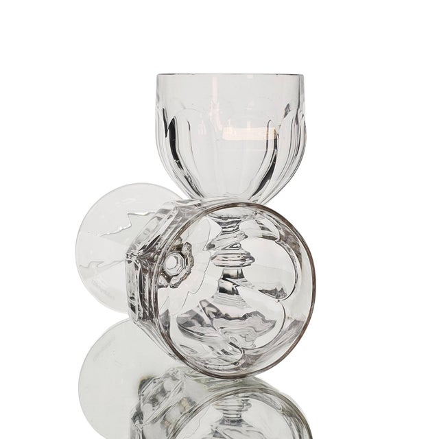 Victorian Late 20th Century Villeroy & Boch Bernadotte Crystal Goblets, Pair For Sale - Image 3 of 9
