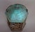 Verdigris Vintage Japanese Cast Iron Butterfly Outdoor Lantern, Mid-Century Tea Garden Decor For Sale - Image 8 of 10