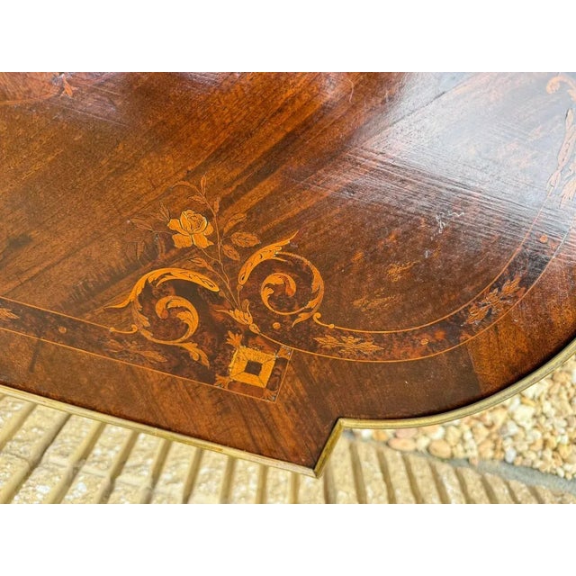 Antique French Napoleon III-style Marquestry Inlaid Coffee Table For Sale - Image 15 of 18