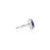 Not Yet Made - Made To Order 5.47 Carat Blue Sapphire 14k White Gold Halo Diamond Wedding Ring Size 5 For Sale - Image 5 of 12