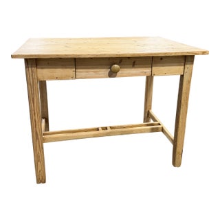 19th Century Pine Side Table Desk For Sale