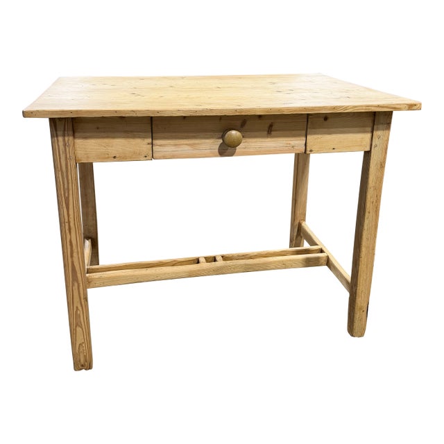 19th Century Pine Side Table Desk For Sale