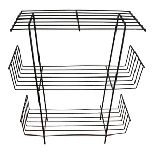 Mid Century Modern Wire Metal Plant Storage Shelving Rack