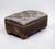 Brown Leather Foot Stool. Good quality leather, on bun feet. 70 x 50 cms, 35 cms in height Really good shape, patina on...