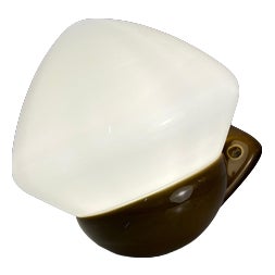 Model 6030 Wall Lamp in Olive by Sigvard Bernadotte for Ifö For Sale