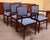 Mid-Century Modern Set of Six European Mid Century Modern Mahogany Framed Dining Chairs c.1960 For Sale - Image 3 of 14