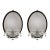 19th Century, James Green & Nephew 'Caduceus' Mirrored Crystal Oil Sconces For Sale