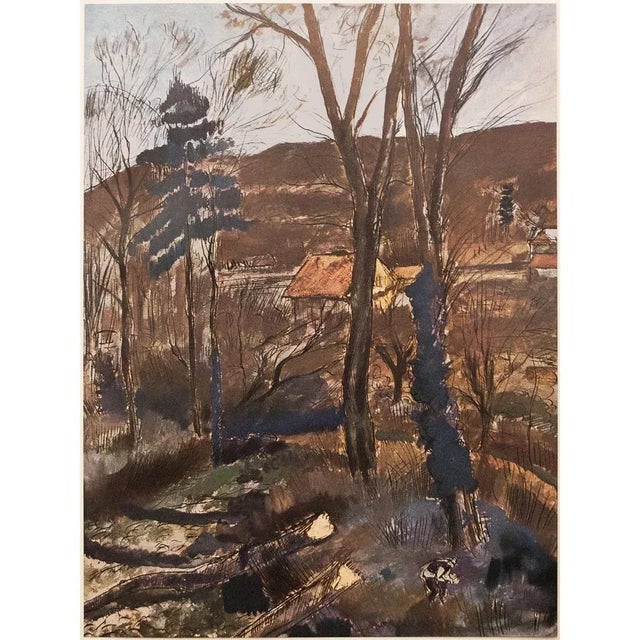 Paper 1947 After André Dunoyer De Segonzac "Les Baliveaux", First Edition Period Lithograph For Sale - Image 7 of 7