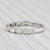 Modern New 0.37ctw Diamond Ring 14k White Gold Size 6.5 Stackable Wedding Band For Sale - Image 3 of 8