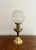 Antique Edwardian Oil Lamp in Brass and Glass, 1900 For Sale - Image 4 of 6