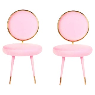 Set of Graceful Dining Chairs by Royal Stranger For Sale