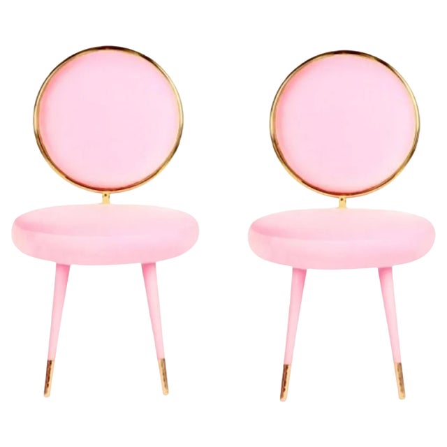 Set of Graceful Dining Chairs by Royal Stranger For Sale