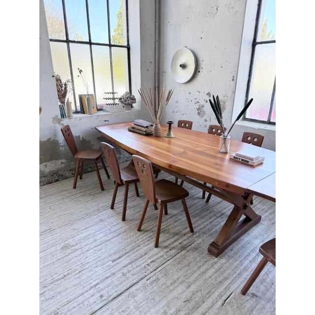 Table and Chairs Set by Malmvall, 1950s, Set of 9 For Sale - Image 17 of 18