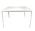 Bright white aluminum "1966 Collection" square dining table designed by Richard Schultz for Knoll. The iconic table was...