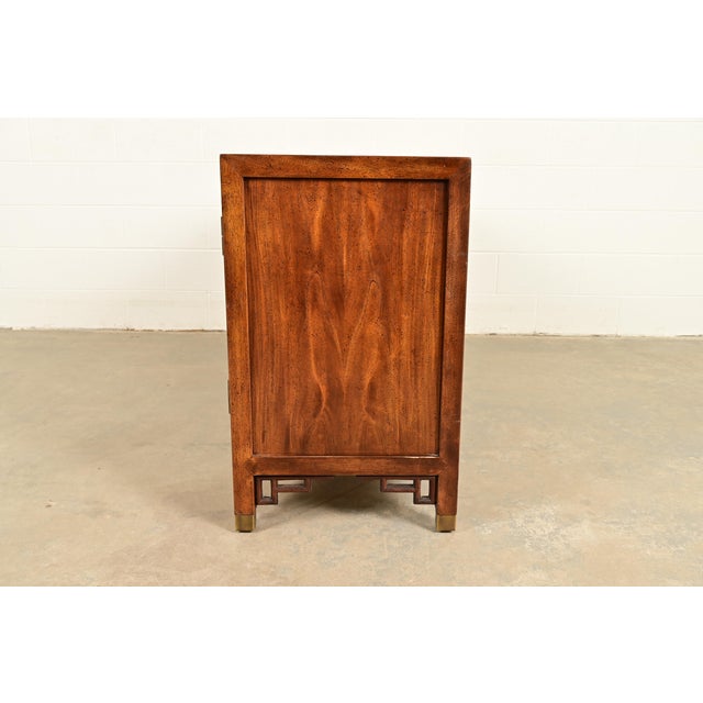 Century Furniture Hollywood Regency Chinoiserie Carved Walnut Sideboard Credenza, Circa 1970s For Sale - Image 15 of 17