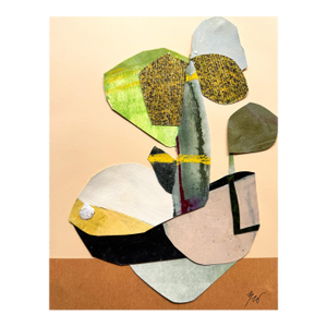 "Magic Still Exists 1" Original Mixed-Media Collage on Paper by Zac Woodiel