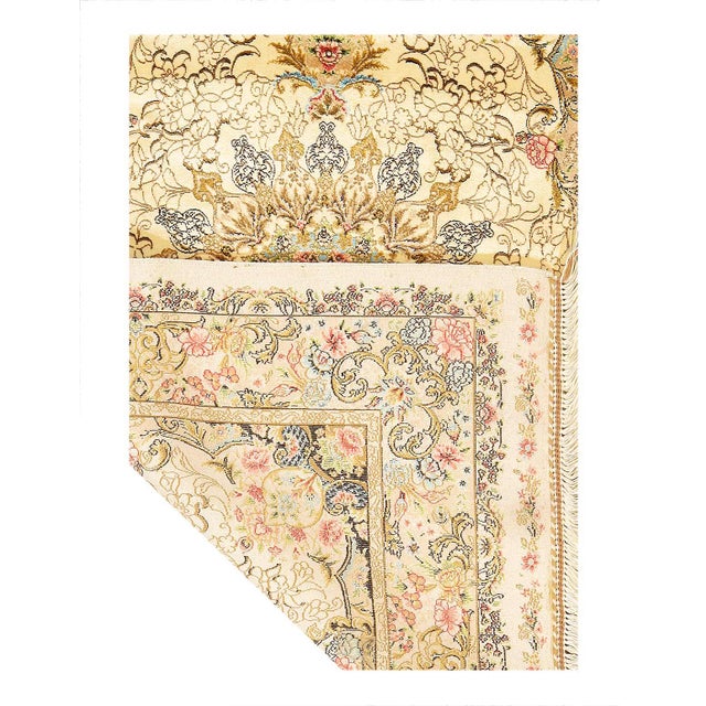 Traditional Pasargad DC Exquisite Design Paris Palace Fine Power Loom v. Silk Rug For Sale - Image 3 of 3