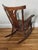 Early 1900s Antique Arts and Crafts Movement Tiger Oak Rocking Chair For Sale In Saint Louis - Image 6 of 12