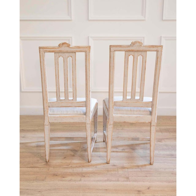 Late 18th Century Pair of Swedish Gustavian Chairs Signed Carl Johan Wadström, Stockholm, Circa 17 For Sale - Image 5 of 6