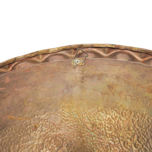 Brass Large Anglo-Indian Engraved Brass Tray, C. 1920 For Sale - Image 8 of 10