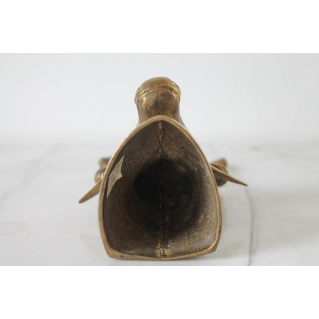 Vintage Brass Antelope Sculpture For Sale - Image 11 of 12
