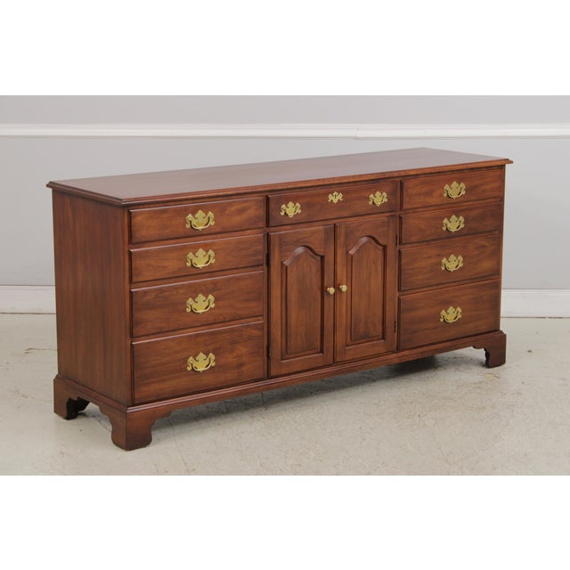 Henkel Harris Henkel Harris Cherry Dresser W. Mirror For Sale - Image 4 of 18
