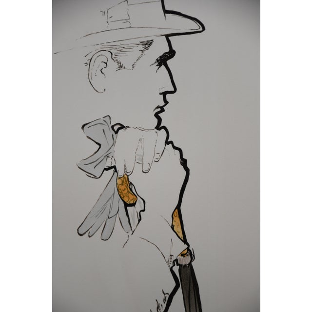 René Gruau, Au Champs De Cours, 1989, Acrylic on Paper, Framed For Sale - Image 9 of 14