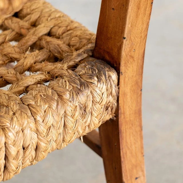 Wood 1960s Adrien Audoux & Frida Minet Chair For Sale - Image 7 of 12
