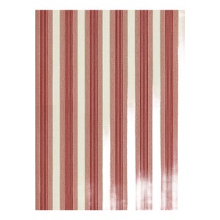 The House of Scalamandré Arlo Stripe Wallpaper, Cherry For Sale