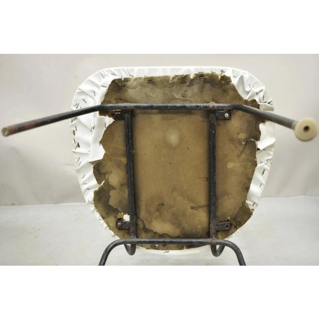 Vintage Mid Century Modern Salterini Umanoff Style Iron Scroll Side Chairs, Pair For Sale - Image 10 of 12