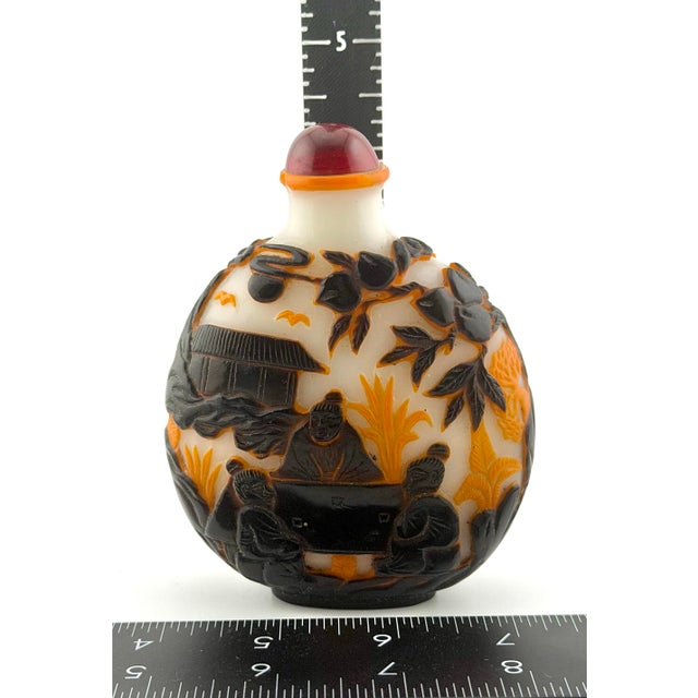 Mid 20th Century Peking Glass Snuff Bottle-Over 4 Inches Tall For Sale In Sacramento - Image 6 of 6