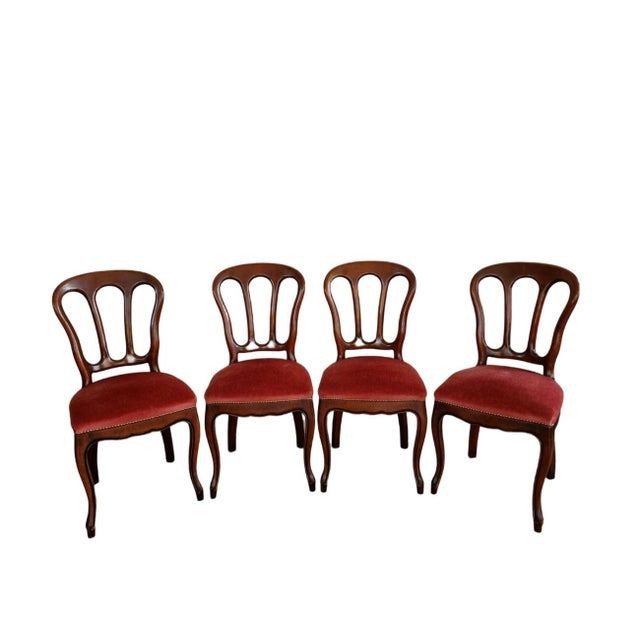 Wood French Chippendale Dining Chairs, Set of 4 For Sale - Image 7 of 7