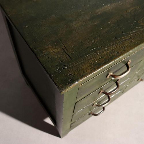 Industrial Lacquered Chest of Drawers For Sale - Image 5 of 10