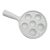 1990s French White Ceramic Escargot Dishes – Set of 2 Classic 6-Well Snail Servers With Handles For Sale - Image 5 of 9