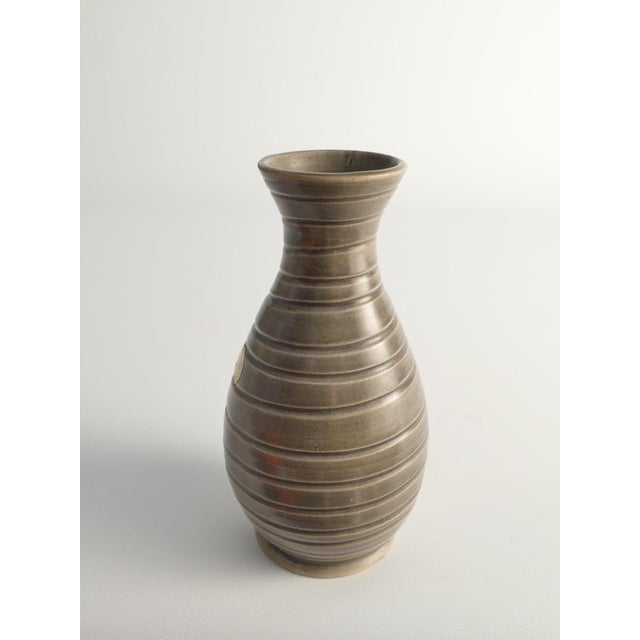 Scandinavian Modern Stoneware Vase by Ewald Dahlskog for Bo Fajans, 1940s For Sale - Image 14 of 17