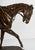 Metal Mid 19th Century Pierre-Jules Mêne Style Equestrian Bronze Sculpture of Rider on Horse With Rouge Marble Base For Sale - Image 7 of 10