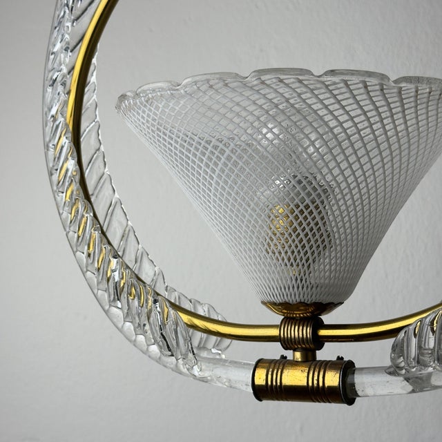 Vintage Murano Glass Pendant from Barovier & Toso, Italy, 1930s For Sale - Image 17 of 18
