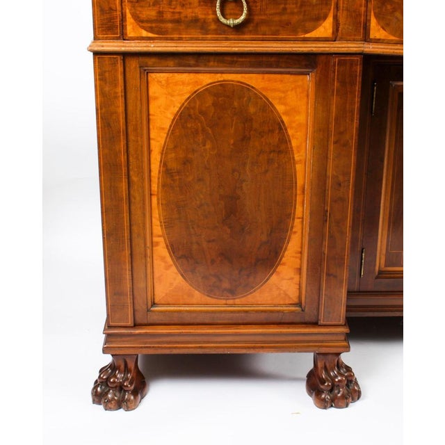 Brown Edwardian Sheraton Revival Mahogany Sideboard, 19th Century For Sale - Image 8 of 18