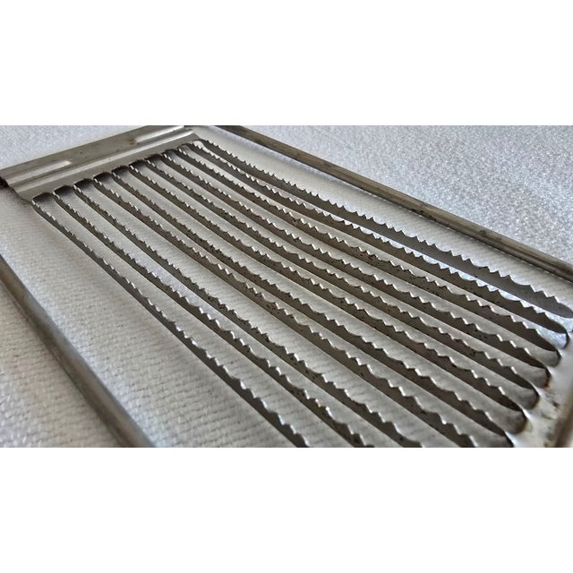 Mid 20th Century Vintage Metal Tomato Egg Slicer Kitchen Gadget Tool For Sale - Image 5 of 6