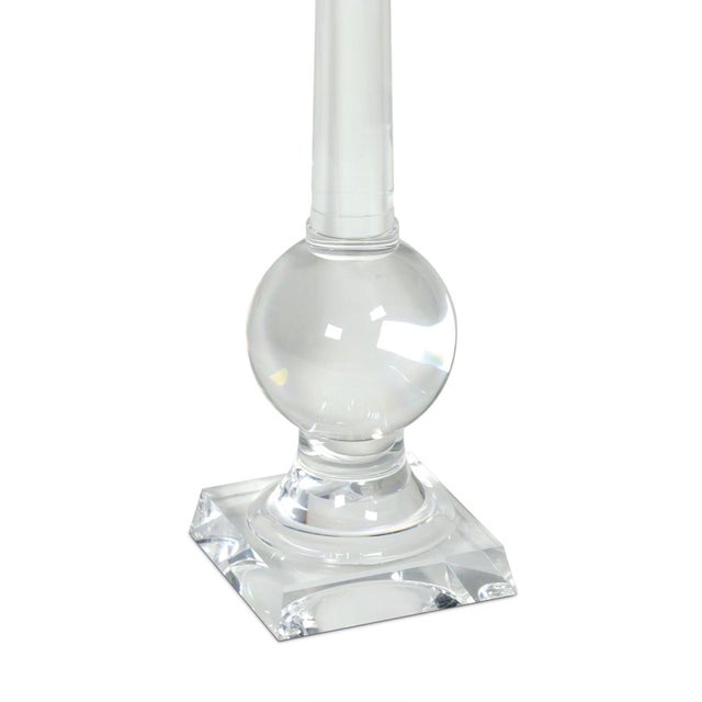 Stowe Acrylic Accent Table, Clear For Sale - Image 4 of 6